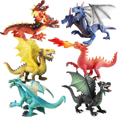EOIVSH Dragon Toy Figures - Ancient Flying Dragon Figurines, Mythical Action Figure Kid