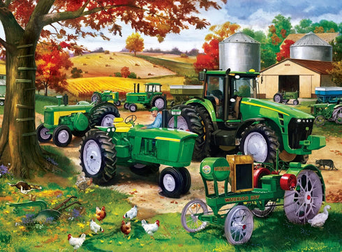 2000 Country 4-Pack 14"x19" MasterPieces Piece Jigsaw Puzzle for Adults, Family, Or Youth - Farm