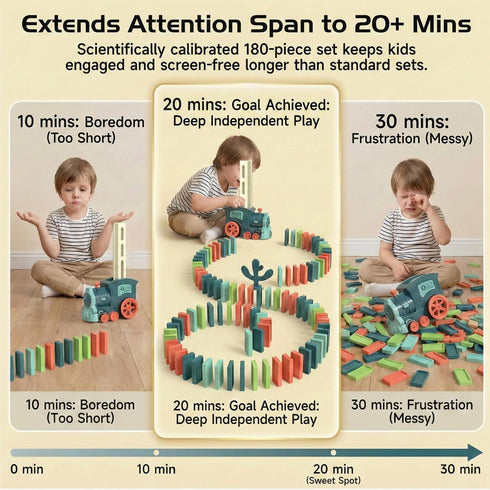 3+ 4-6 Summer 5 6 4-8 PREPHY Domino Train Toys Kids Games - Automatic Stacking Creative Game Year Old - Stem Montessori