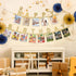 AVlovasd 2 Birthday Photo Banner with Strings of Fairy Lights for Children and Adult Birthday Party Decorations, Annual