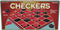 Family Classics Checkers by Pressman -- With Folding Board and Interlocking Checkers