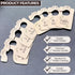 Solid Wooden Baby Clothes Dividers for Closet, Set of 8 Double-Sided for Newborn to 24 Months