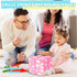 8-in-1 18 Set Bravmate Wooden Activity Cube, Wooden Montessori Learning Toys for M+ Toddlers, One Year Old First