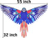 JEKOSEN Huge Parrot Kite for Kids and Adults, Easy to Fly Single Line String with Tail for Outdoor Activities
