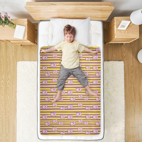 siphylline 52" 34" Pink Puppies Yellow Purple Striped Extra Large Resuable Changing Pad Covers Highly Absorbent Pee