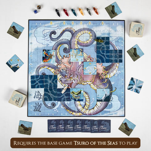 Tsuro From Calliope Games - Veterans of The Seas Expansion Pack, Family Adventure Board Game for 2-8 Players