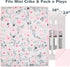 3-Piece Set Bedtime Originals Blossom Pink Watercolor Floral Mini Crib Bedding