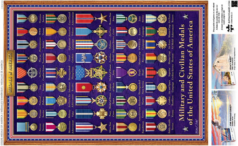 Buffalo Games - Michael Fishel - Medals of America, 500 Piece Jigsaw Puzzle for Adults, Finished Size 21.25 x 15.00