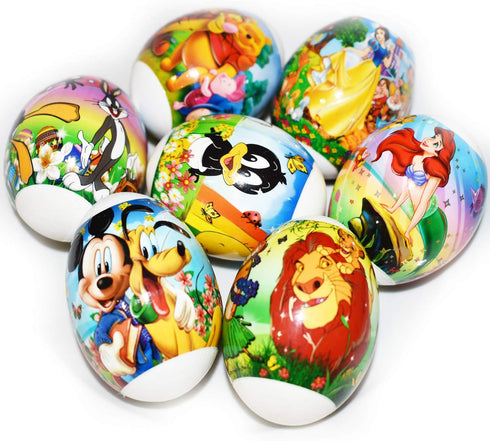 Easter Egg Decorating Kit - Heat Shrink Sleeve Egg Wraps & Stickers for 7 Easter Eggs