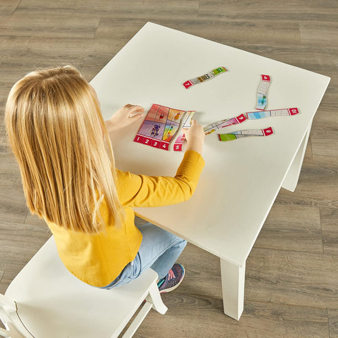 hand2mind Numberblocks Sequencing Puzzle Set - Math Games for Kids Ages 3-5, Educational Toys