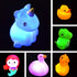 6 JOYIN Pcs Pre-Filled Easter Eggs with Light-up Floating Bath Toys for Kids Toddler Eggs Hunt, Basket