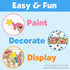 Creativity for Kids Easy Sparkle Window Art Kit, Paint and Decorate 7 DIY Suncatchers for Kids Ages 6-8+