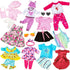 BDDOLL 23 18 Inch 18 Inch 10 Sets Pcs Girl Doll Clothes and Accessories for Doll Dress with Our Generation Dolls