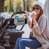 v2 Swanoo Stroller Caddy Stroller Organizer With Cup Holder, Non Slip Straps Stroller Bag for Phone, Pet Stroller
