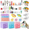72Pcs Dollhouse Mini Jewelry Storage Case Handbag Towel Cosmetic Set Bathroom Acessories