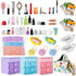 72Pcs Dollhouse Mini Jewelry Storage Case Handbag Towel Cosmetic Set Bathroom Acessories