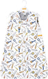 Hudson Baby Unisex Baby Plush Faux Fur Sleeping Bag, Wearable Blanket, Construction Work, 12-18 Months