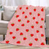 Pink Strawberry Baby Blanket - Super Soft Swaddle for Boys Girls - Cozy Receiving Blanket Stroller Throw 40x30 in for