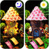 Poen 8'' 6-8 Solar Light up Fairy House Garden Fairy Figures Garden Accessories Kit Animals Doll House Decor Outdoor