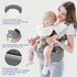 3-36 6-in-1 Baby Carrier, Bellababy Multifunction Baby Carrier Hip Seat (Ergonomic M Position) for Month Baby, Ways