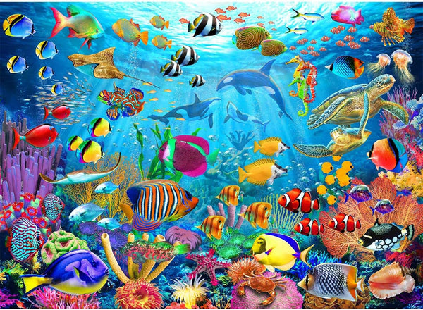 Puzzles for Kids Ages 6-8 8-10 Year Old - Ocean Underwater World, 200 Pieces Jigsaw Puzzles