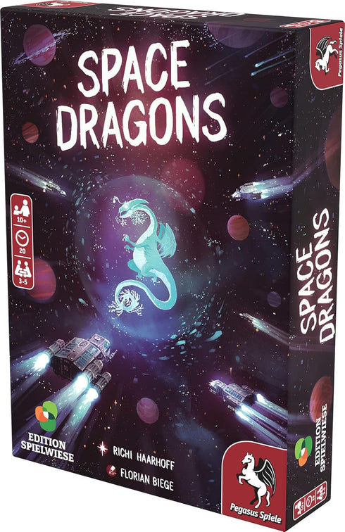Pegasus Spiele Space Dragons - Card Game 3-5 Players – Card Games for Family – 20 Minutes of Gameplay – Games for Family Game Night – Card Games for Kids and Adults Ages 10+ - English Version