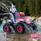 YEESWOOQI Remote Control Car for Girls, Waterproof Pink Monster Truck Toys W/Blocks &
