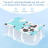SyXIOP 28" 52" Cute Cow Blue Cooling Baby Crib Mattress Sheets x Breathable Crib Mattress pad for Kids, Adult