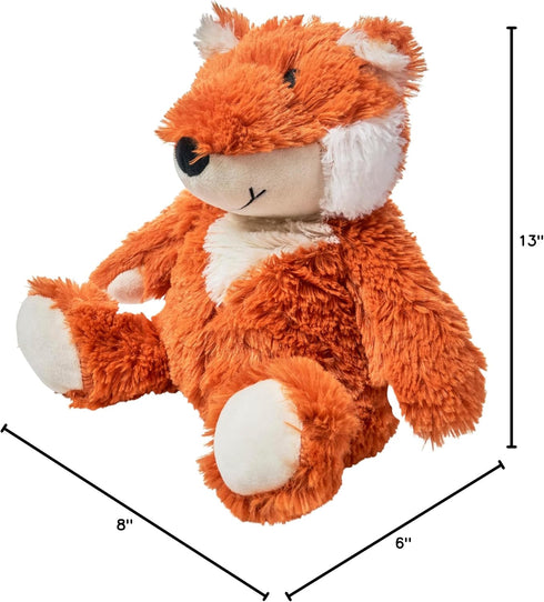 warmies Microwavable & Weighted Stuffed Animals, Fox - Heated Stuffed Animal Plushie for Warmth & Comfort - Cute Soft