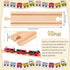 Pack 16 Liliful of Wooden Train Track Expansion Male-Male Female-Female Train Track Compatible with Most Trains