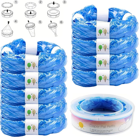 Generic Diaper Pail Refills Bags Compatible with Diaper Genie Pails Diaper Pails Refills