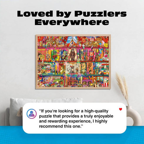 1000 Buffalo Games Aimee Stewart Circus Extravaganza Piece Jigsaw Puzzle for Adults Colorful Circus Art, Includes Large