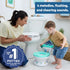 18+ 50 lbs Bright Starts Disney Junior Stitch My Size Potty Training Toilet, Toddler Potty Chair with Flushing