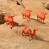 STOBOK Miniature Camel Models - Pack of 4 Camel Figurine Animal Desktop Ornaments