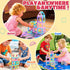 52 3 4 5 6 7 MAGBLOCK Toddler Girl Toys, Magnetic Tiles Pcs, Birthday Gifts for Girls, Macaron Color Magnetic Building