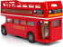 London Double Decker Bus Open Top - Red Motormax 76008 - 4.75" Diecast Model Toy Car