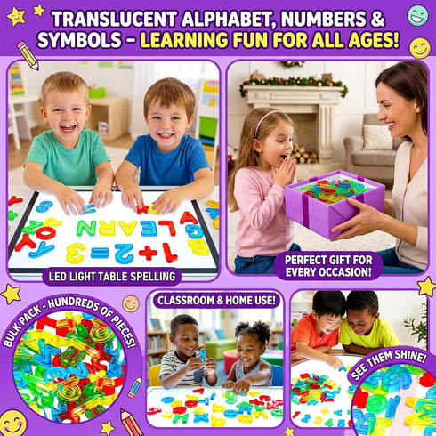 67 Set Counting 3+ Pcs Plastic Practice Transparent Letters and Numbers Include Uppercase Letters Lowercase Letters