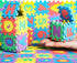 36 Pcs Foam Mat 2 x 2 Inch Interlocking Alphabet and Numbers