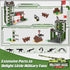 WishaLife City War Military Base Building Set with Army Car, Tank, Airplane, Helicopter - 1162 PCS Gift for Kids