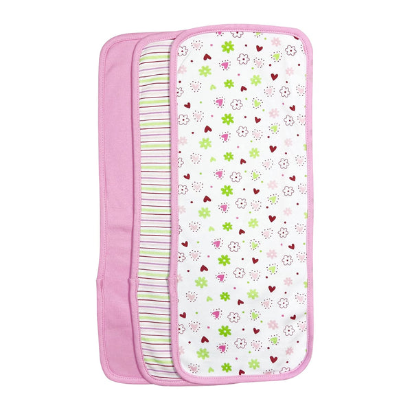 Spasilk Baby 3 Pack 100% Cotton Burp Cloths for Newborn Boys and