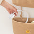 3-Tier TeoKJ Over the Door Hanging Basket, Woven Cotton Wall-Mounted Storage Organizer Bag Decorative Hanging Nursery