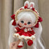 Plush Doll Clothing Set for 20cm Anime Character, Adorable Costumes for Plush Toys Gift for Girls (Red Clothes)
