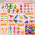 200 SQZUWIT Pcs Prefilled Easter Eggs Filled with Toys Inside for Kids Boys Girls Pre-filled Easter Hunt Basket