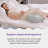 Boppy Cuddle Pregnancy Pillow - Compact Ergonomic Maternity Pillow, Versatile Support, Great Side Sleeper Pillow
