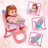 Baby Doll Toys Set, 14" Doll Toys, 25Pcs Doll Care Playset for Toddlers, Baby Gift for 3-6 Year Olds