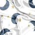 Sweet Jojo Designs Moon and Star Boy Girl Unisex/Gender Neutral Baby Satin Fitted Crib Sheet Infant Newborn Nursery