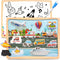 Magnetic Wooden Puzzle for Toddlers, 11 PCS Airplane Matching Toy Montessori Educational