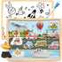 Magnetic Wooden Puzzle for Toddlers, 11 PCS Airplane Matching Toy Montessori Educational