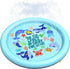 Peteast Anti-Slip Ocean-Themed Splash Pad for Kids and Dogs - 67in 0.58