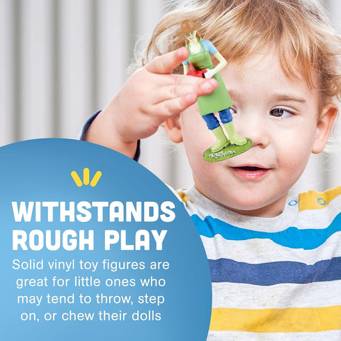 Constructive Playthings 12-Piece Diverse Career Toy Figure Set for Kids